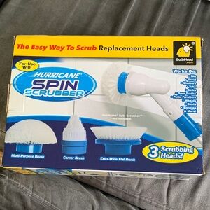 NIB Hurricane Spin Scrubber Replacement Heads